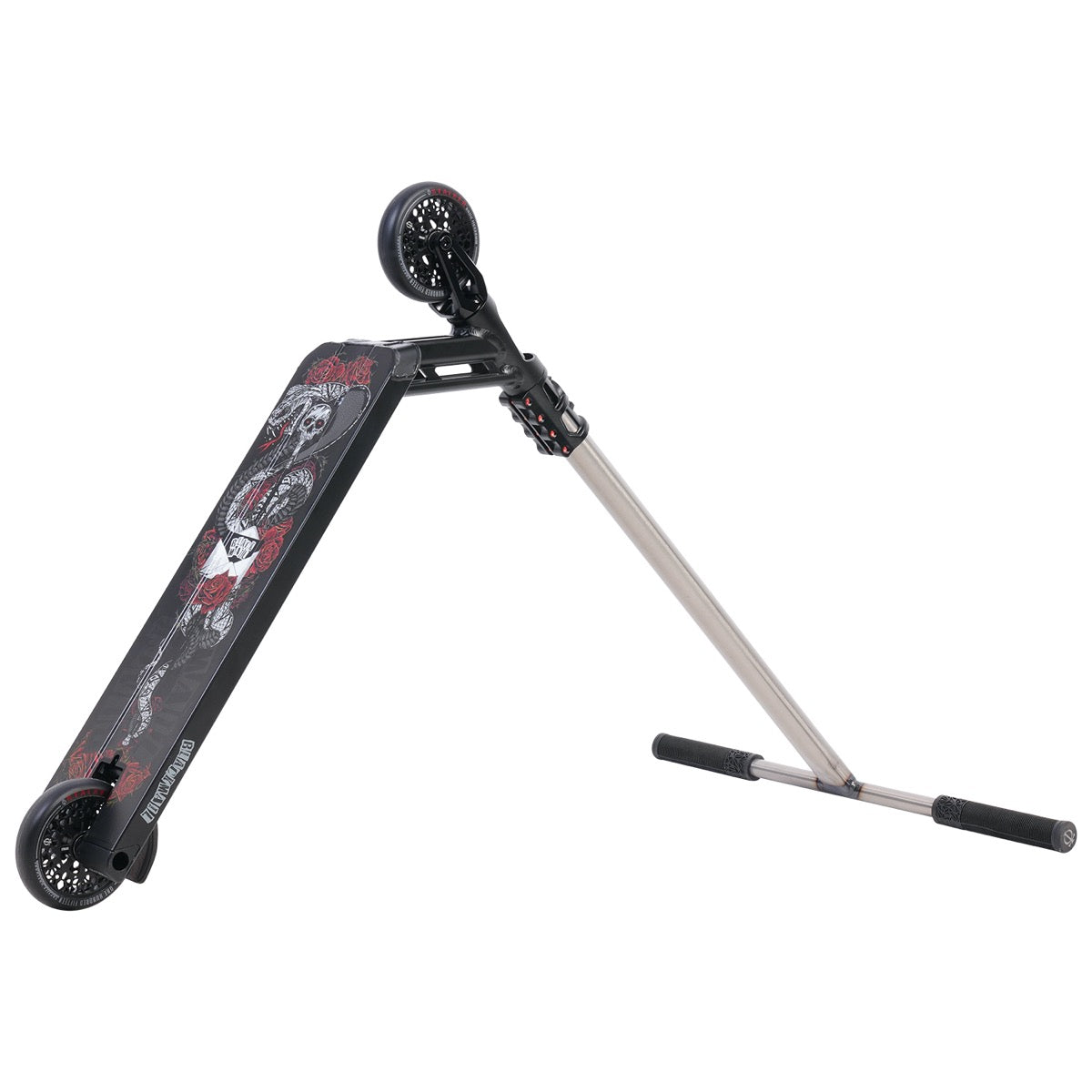 Triad Psychic Black Mail Complete Scooter - Satin Black/Black/Snake