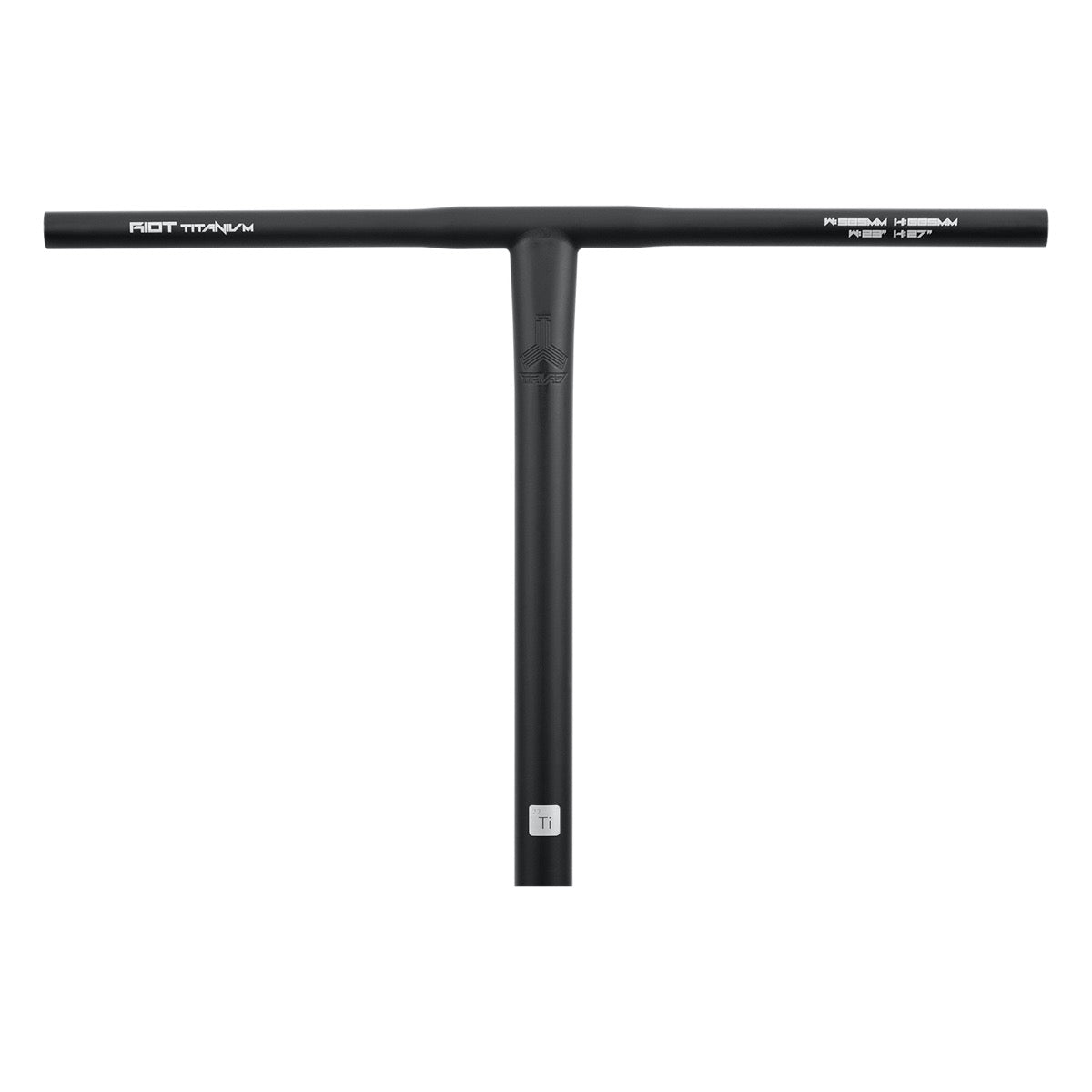 Triad Riot Titanium T Bar Large - Black