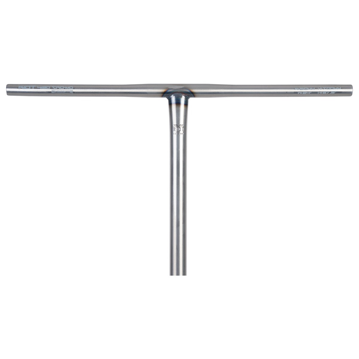 Triad Riot Cro-mo Butted Standard T Bar - Raw Clear